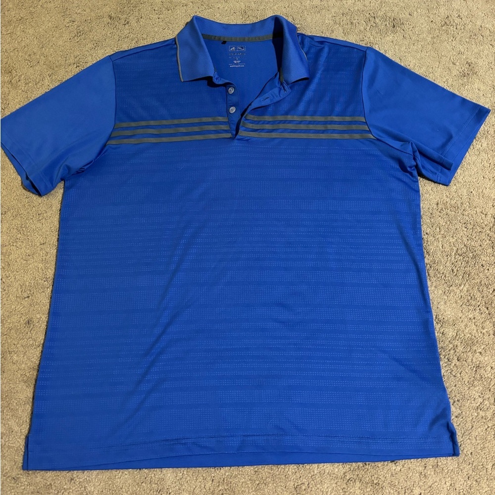 Adidas Royal Blue Performance Polo Mens Size XL
